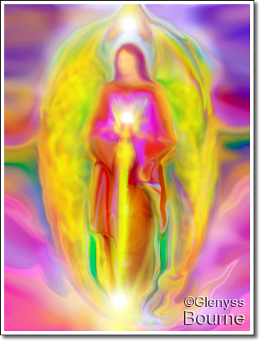 Angel of Light Archangel Michael painting