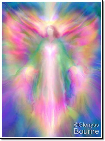 Angel of Divine Light,- Stella Maris painting