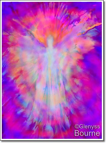 Angel of Inner Strength and Beauty painting